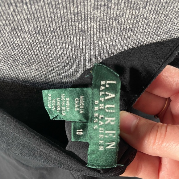 Black Ralph Lauren Halter Mini Dress Formal Size 10 - Picture 3 of 3